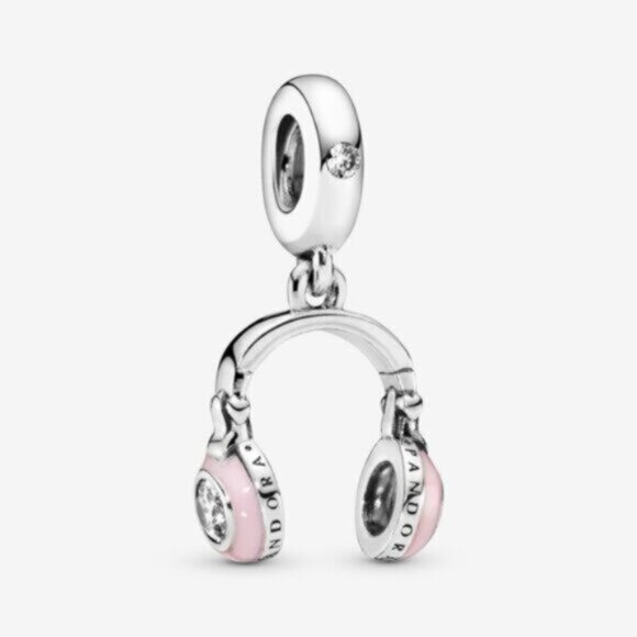 Pandora earphone strap pink Charm - Picture 1 of 4